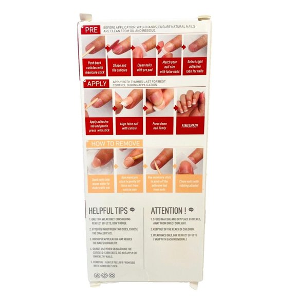 Vamony 30Pc Christmas Press on Nails Short Glossy Square Cute Red Xmas Fake Nail - Picture 9 of 9